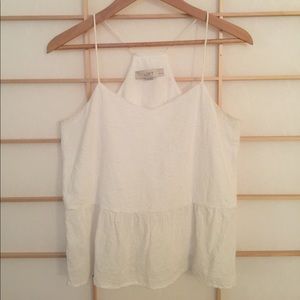 White Racerback Tank Top